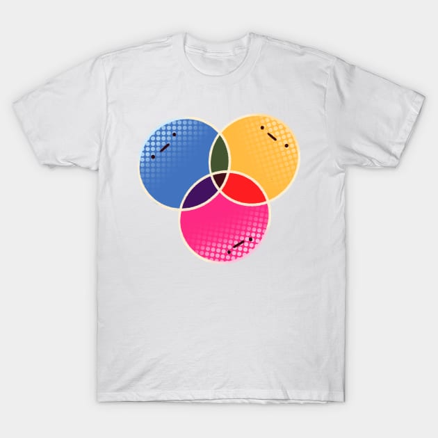 Chromatic Cute..Circle T-Shirt by SunnyMoum